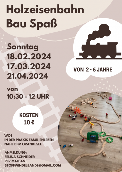 Holzeisenbahn Bau Spaß