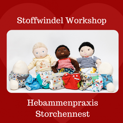 Stoffwindel Workshop in der Hebammenpraxis Storchennest